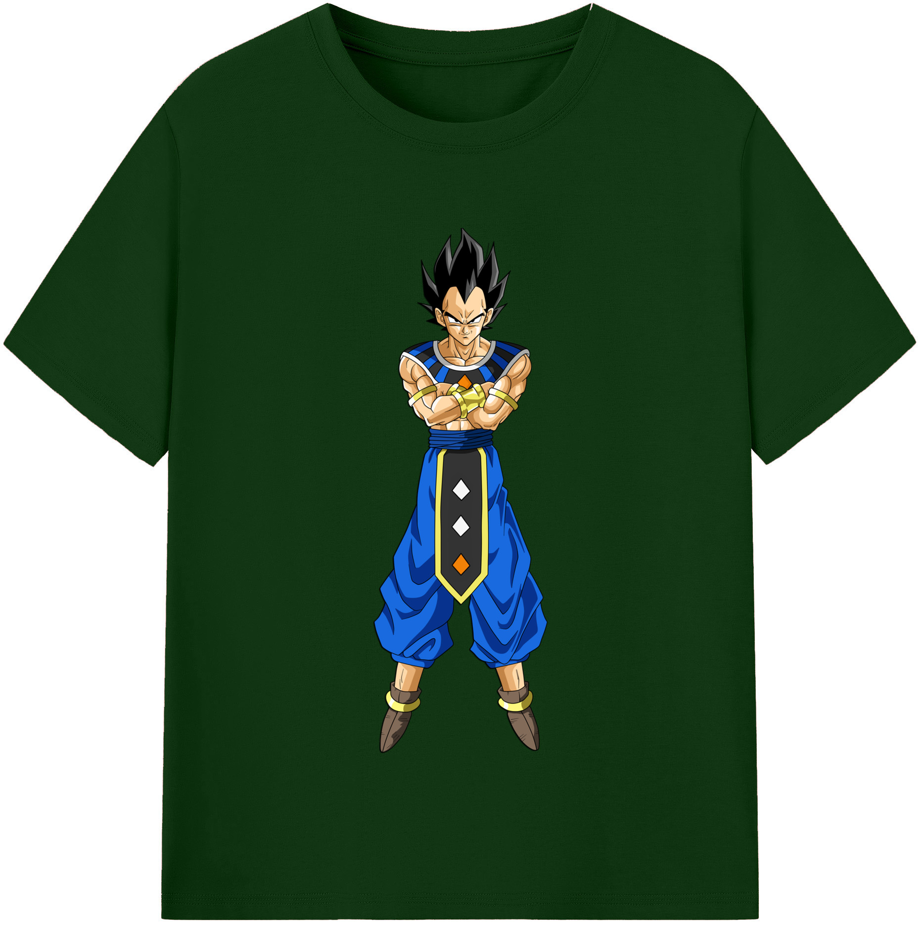 （画像用） ドラゴンボール ベジータ四世（Bejīta Yonsei）DRAGON BALL Vegeta IV 綿100％半袖Tシャツ（フロントプリント）